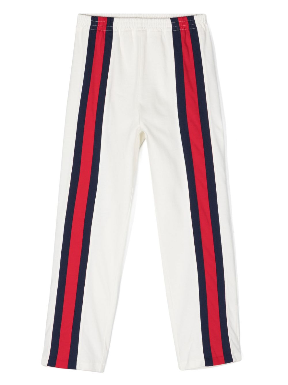 Gucci Kids Web-stripe cotton track pants - White von Gucci Kids