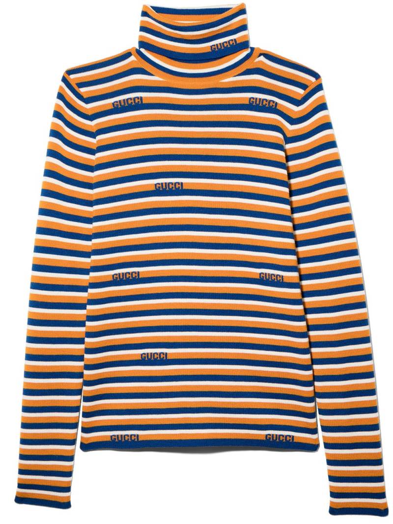 Gucci Kids striped long sleeve jumper - Orange von Gucci Kids