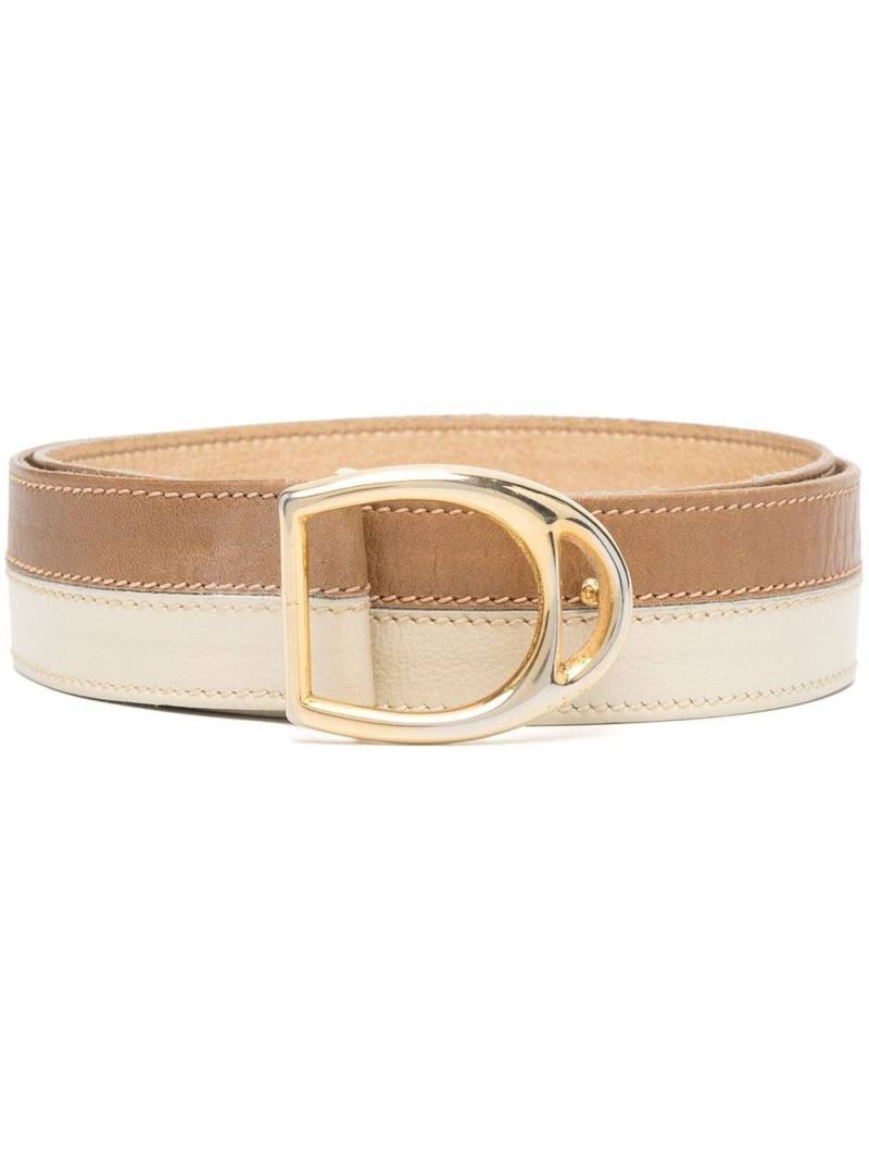 Gucci Pre-Owned 1970s patchwork leather belt - Neutrals von Gucci Pre-Owned