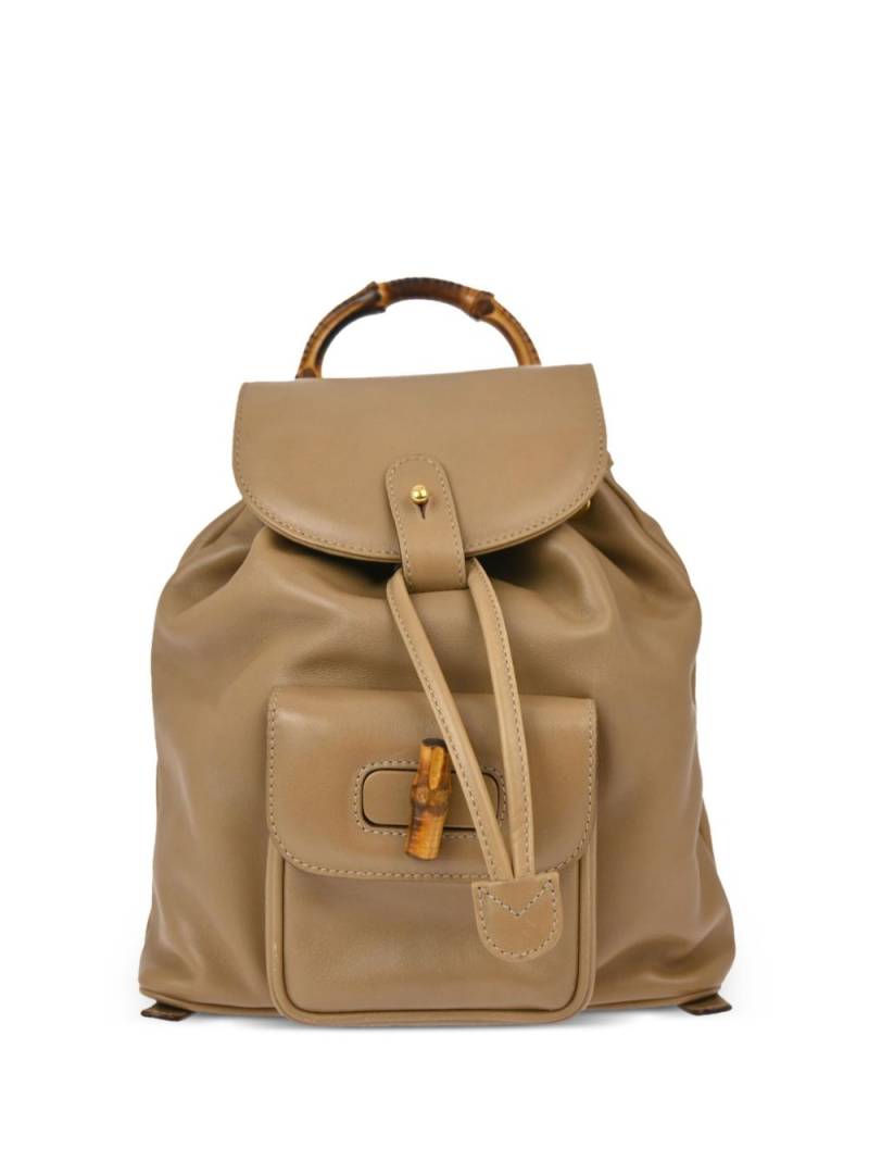 Gucci Pre-Owned 1990-2000s Bamboo backpack - Brown von Gucci Pre-Owned