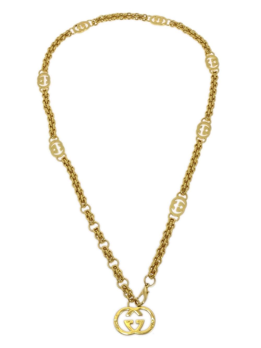 Gucci Pre-Owned 1990-2000s Interlocking G chain necklace - Gold von Gucci Pre-Owned