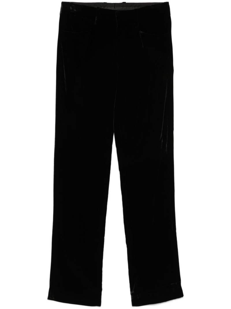 Gucci Pre-Owned 1990s velvet trousers - Black von Gucci Pre-Owned