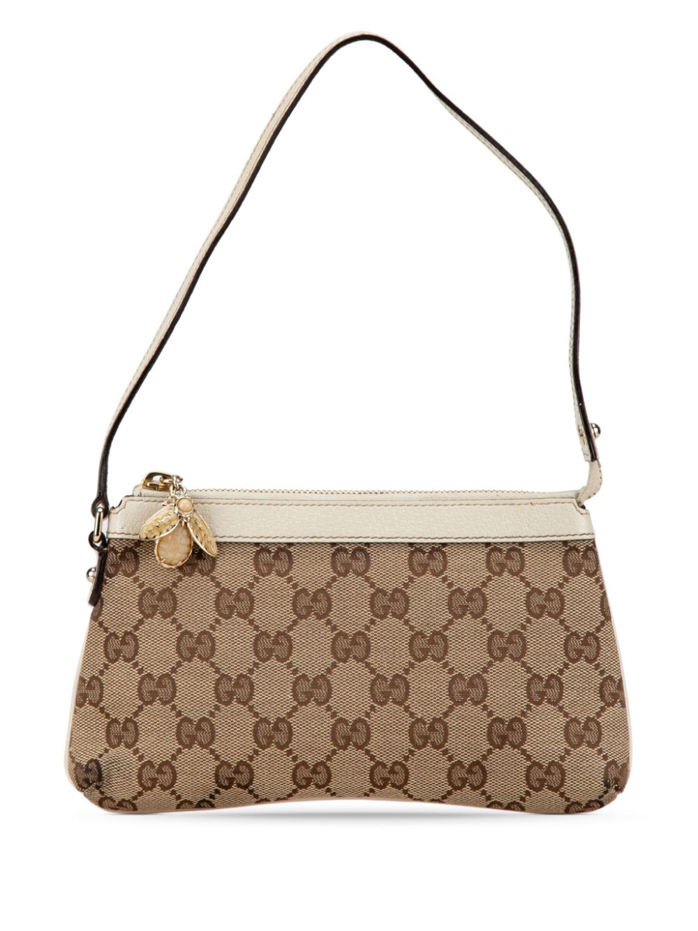 Gucci Pre-Owned 2000-2015 GG Canvas Bumble Bee Charm Pochette shoulder bag - Brown von Gucci Pre-Owned