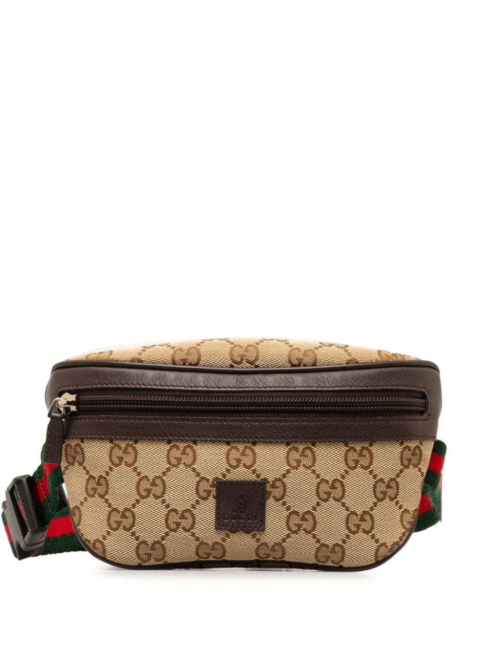 Gucci Pre-Owned 2000-2015 GG Canvas Web Childrens belt bag - Brown von Gucci Pre-Owned