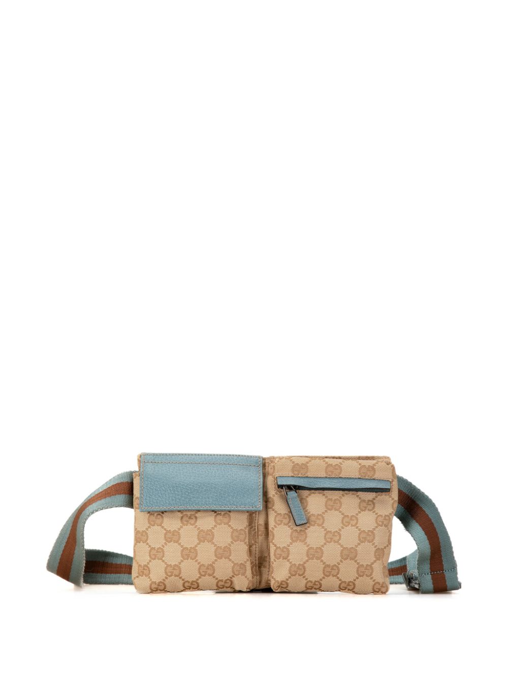 Gucci Pre-Owned 2000-2015 GG Canvas Web belt bag - Brown von Gucci Pre-Owned