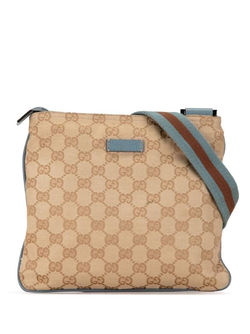 Gucci Pre-Owned 2000-2015 GG Canvas Web crossbody bag - Brown von Gucci Pre-Owned