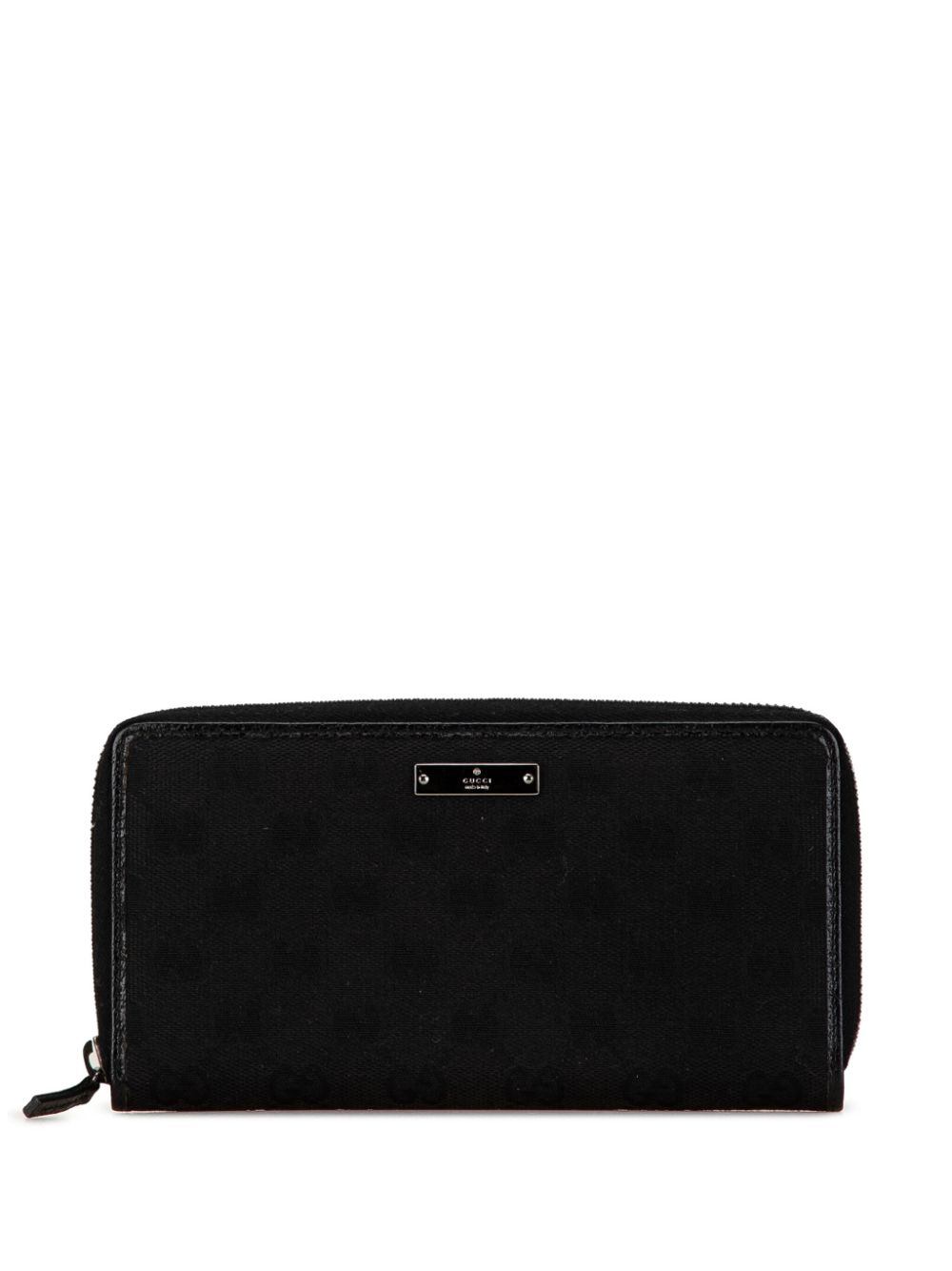 Gucci Pre-Owned 2000-2015 GG Canvas Zip Around Wallet long wallets - Black von Gucci Pre-Owned