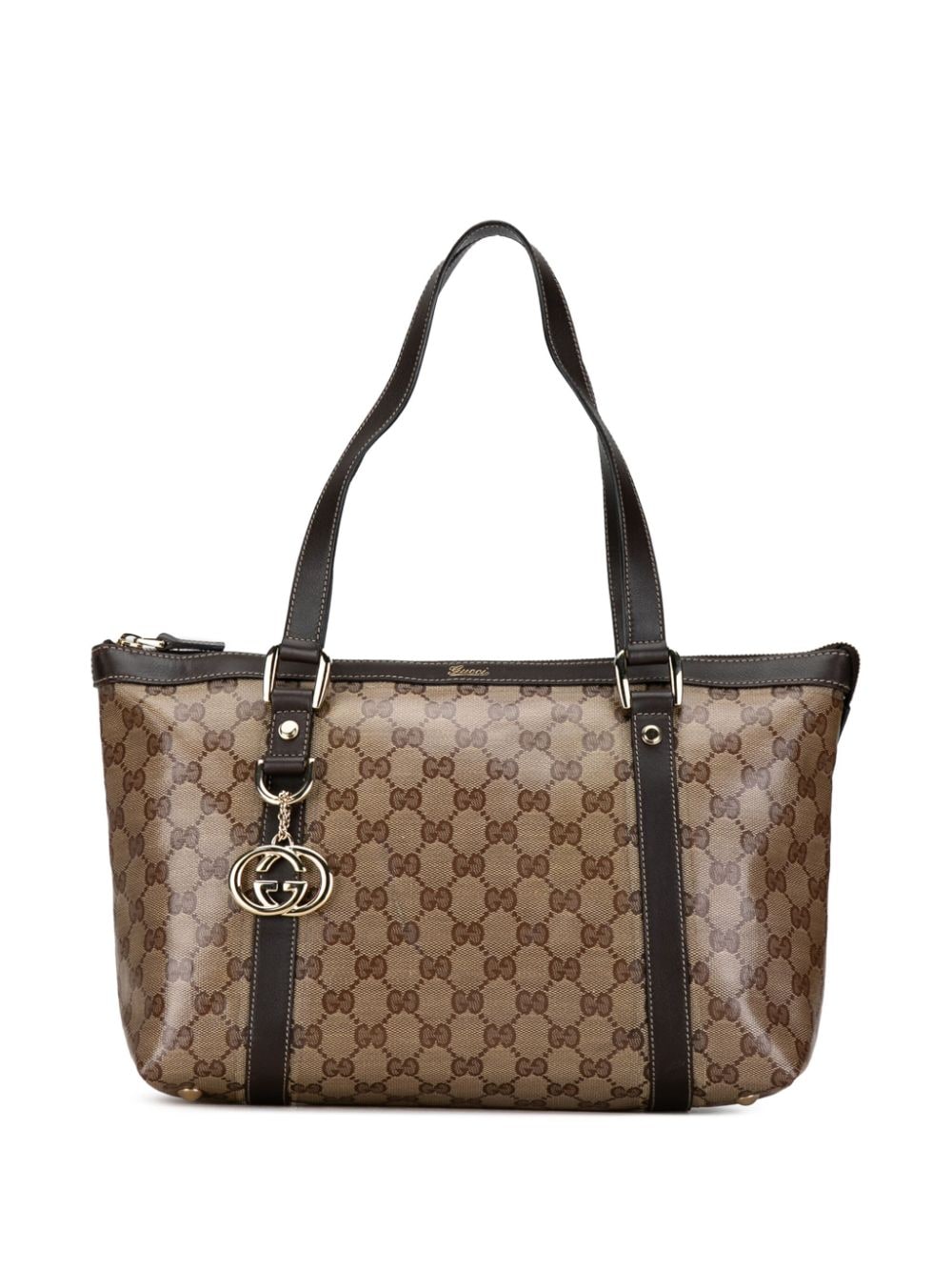 Gucci Pre-Owned 2000-2015 GG Crystal Abbey D-Ring tote bag - Brown von Gucci Pre-Owned