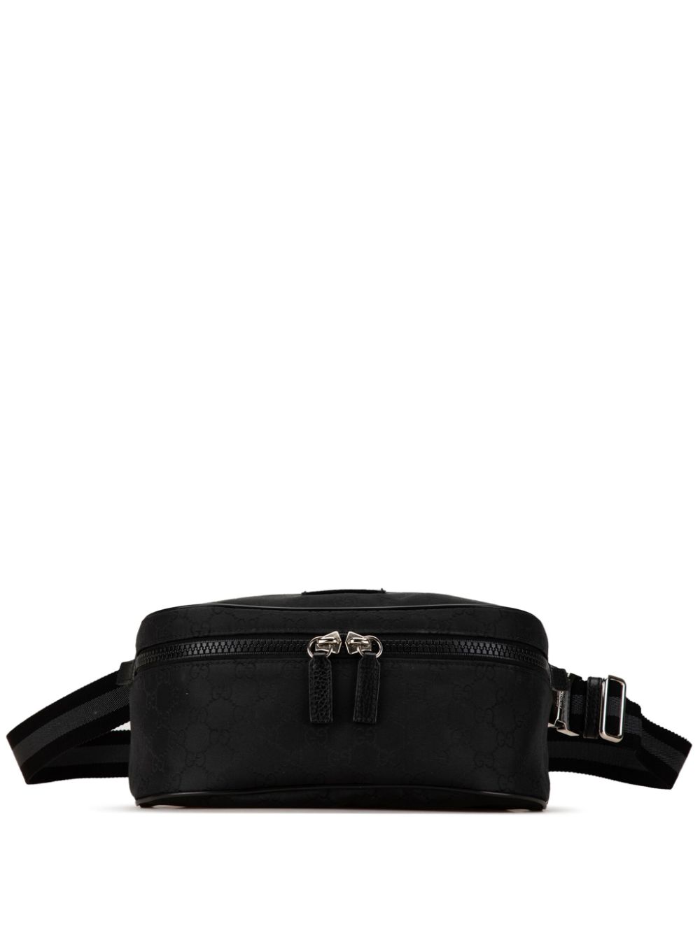 Gucci Pre-Owned 2000-2015 GG Nylon Web belt bag - Black von Gucci Pre-Owned