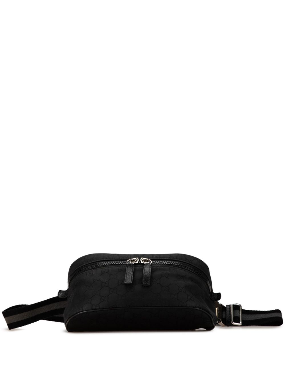 Gucci Pre-Owned 2000-2015 GG Nylon Web belt bag - Black von Gucci Pre-Owned