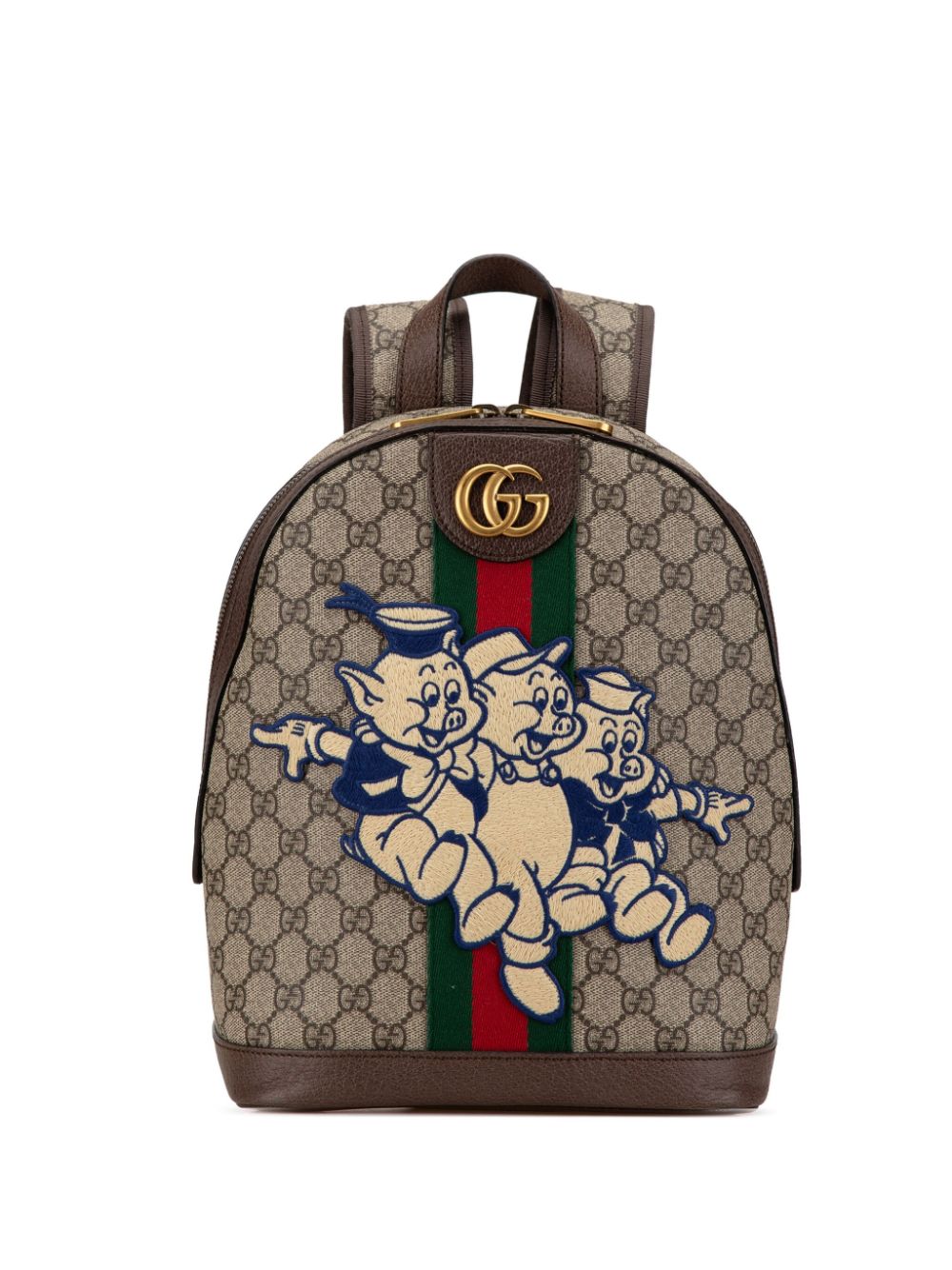 Gucci Pre-Owned 2000-2015 GG Supreme Ophidia Three Little Pigs backpack - Brown von Gucci Pre-Owned