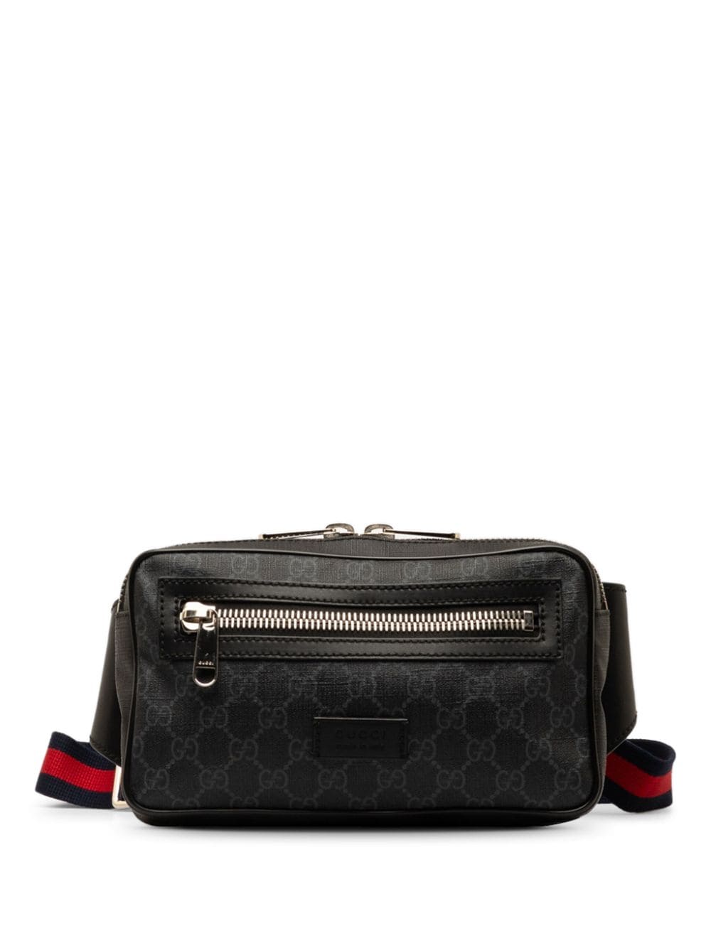 Gucci Pre-Owned 2000-2015 GG Supreme Web belt bag - Black von Gucci Pre-Owned