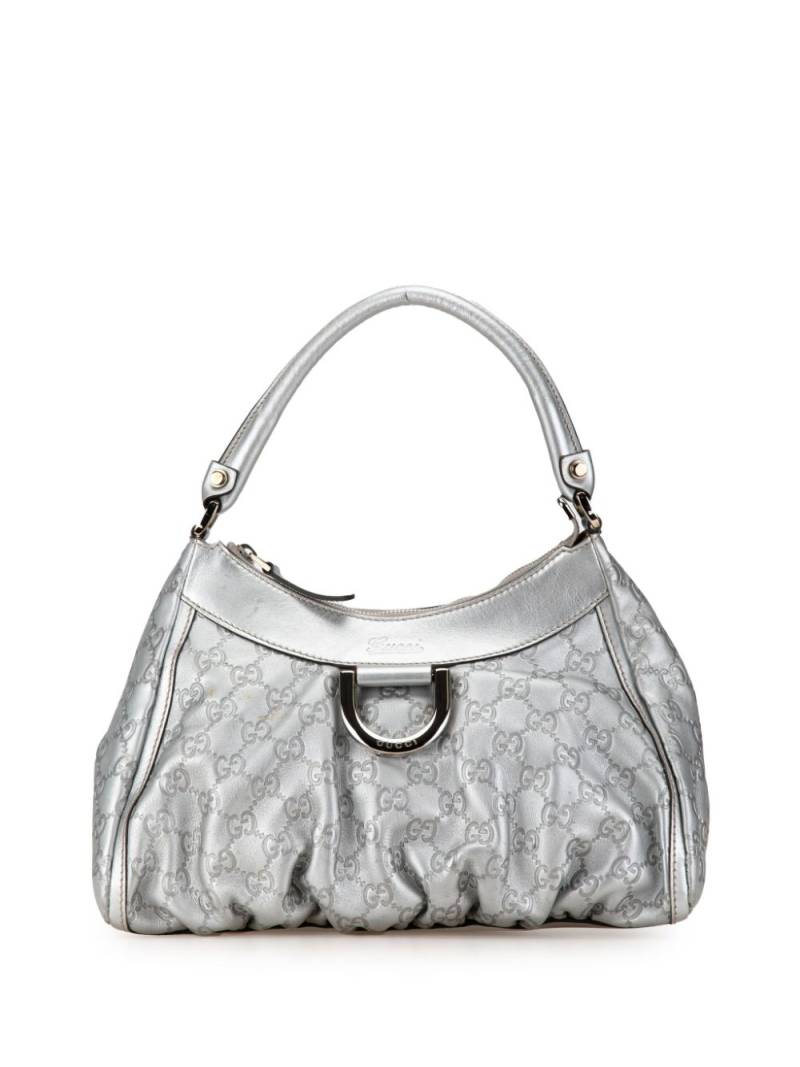 Gucci Pre-Owned 2000-2015 Guccissima Abbey D Ring shoulder bag - Silver von Gucci Pre-Owned