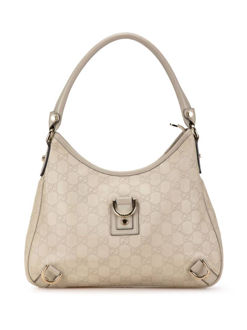 Gucci Pre-Owned 2000-2015 Guccissima Abbey D Ring shoulder bag - White von Gucci Pre-Owned