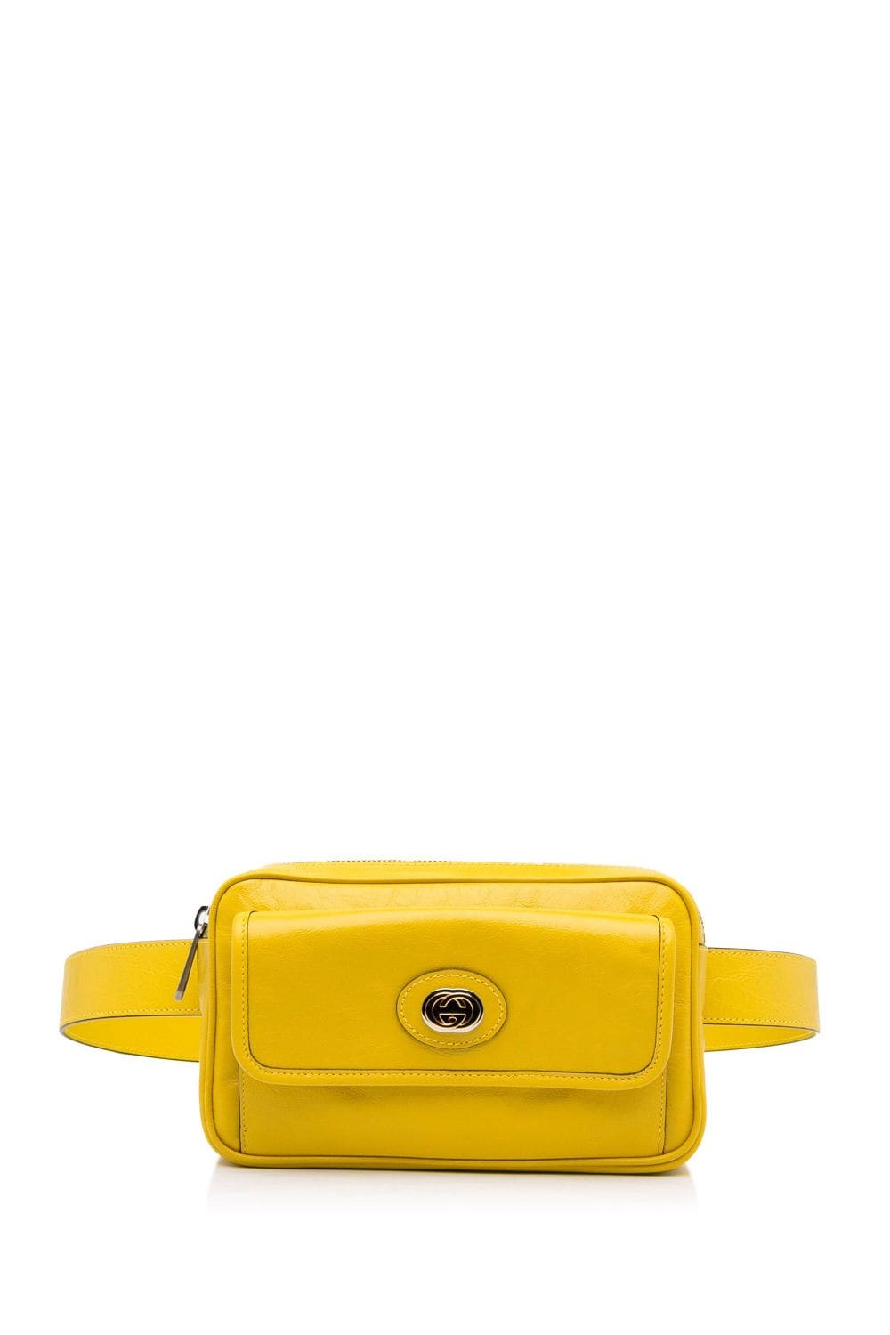 Gucci Pre-Owned 2000-2015 Interlocking G Morpheus Leather belt bag - Yellow von Gucci Pre-Owned