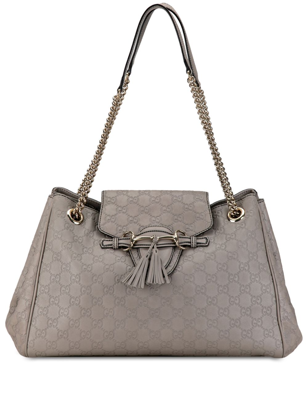 Gucci Pre-Owned 2000-2015 Large Guccissima Emily Chain shoulder bag - Grey von Gucci Pre-Owned