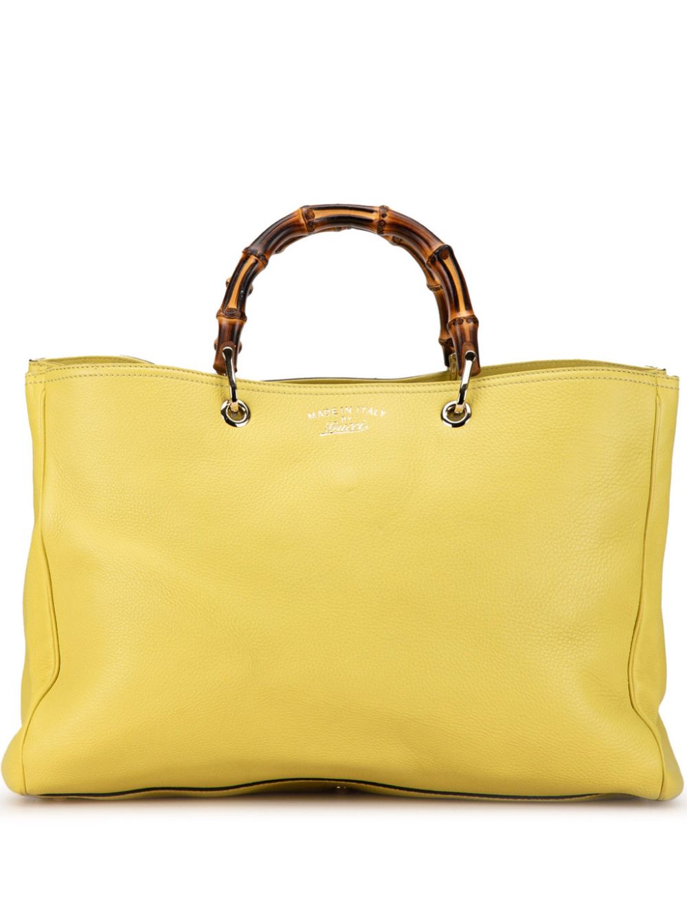 Gucci Pre-Owned 2000-2015 Large Leather Bamboo Shopper satchel - Yellow von Gucci Pre-Owned