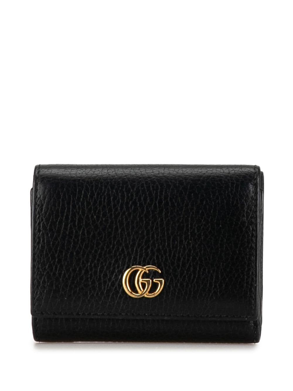 Gucci Pre-Owned 2000-2015 Leather GG Marmont Wallet small wallets - Black von Gucci Pre-Owned