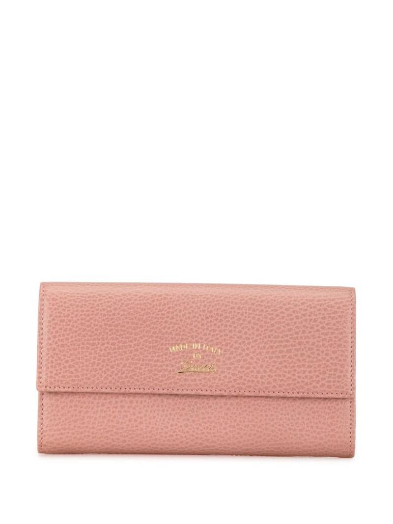 Gucci Pre-Owned 2000-2015 Leather Swing Continental Wallet long wallets - Pink von Gucci Pre-Owned