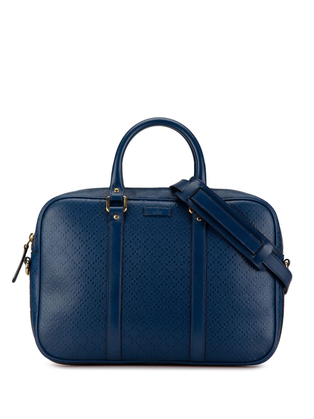 Gucci Pre-Owned 2000-2015 Medium Diamante Bright Leather business bag - Blue von Gucci Pre-Owned