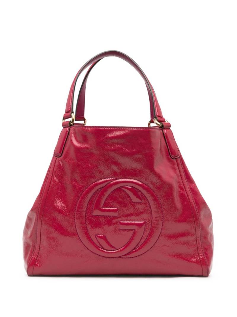 Gucci Pre-Owned 2000-2015 Medium Patent Soho Cellarius tote bag - Pink von Gucci Pre-Owned