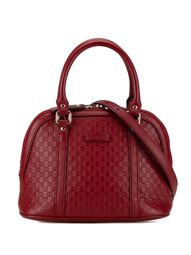 Gucci Pre-Owned 2000-2015 Mini Microguccissima Dome satchel - Red von Gucci Pre-Owned