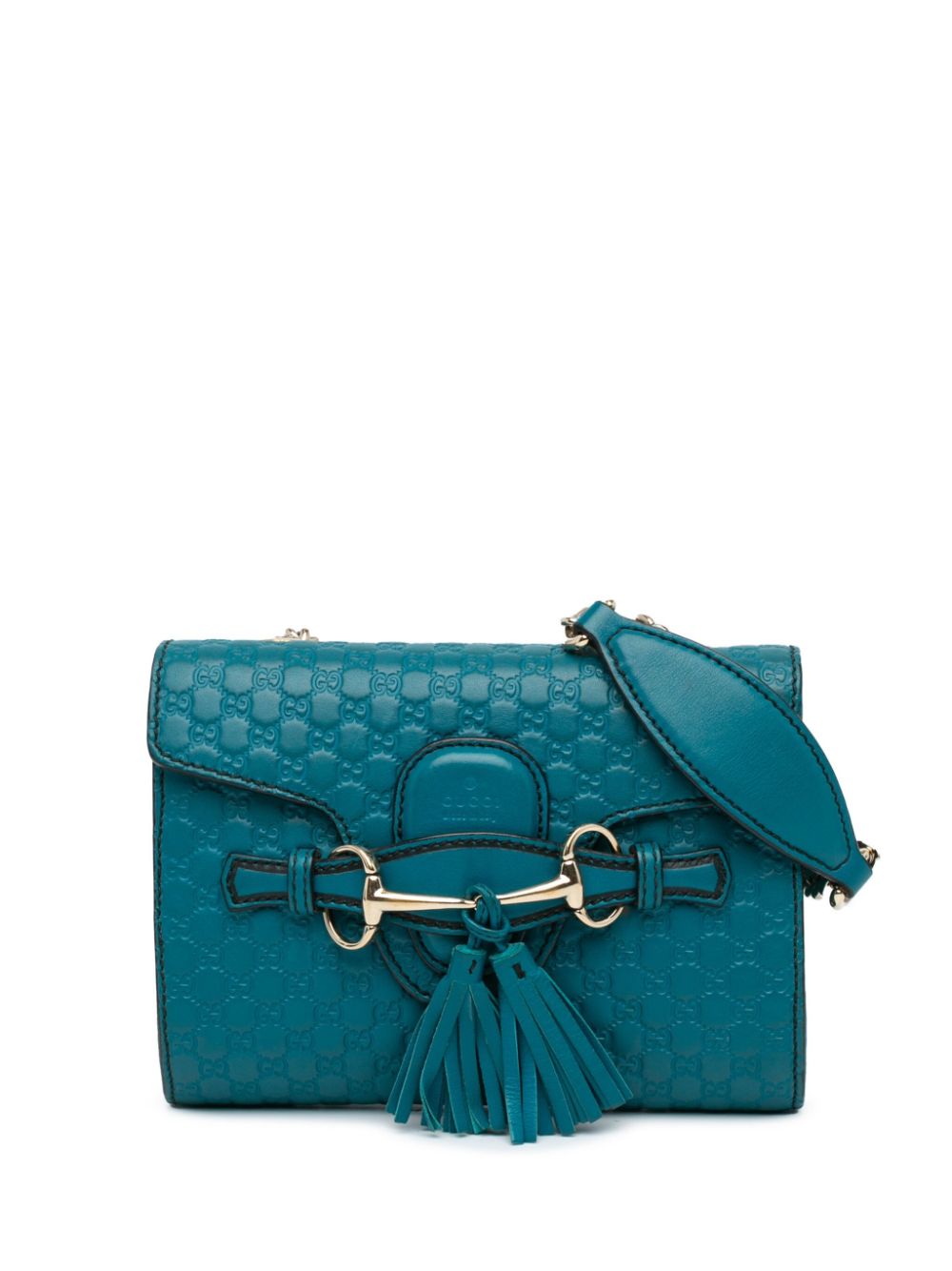 Gucci Pre-Owned 2000-2015 Mini Microguccissima Emily crossbody bag - Blue von Gucci Pre-Owned