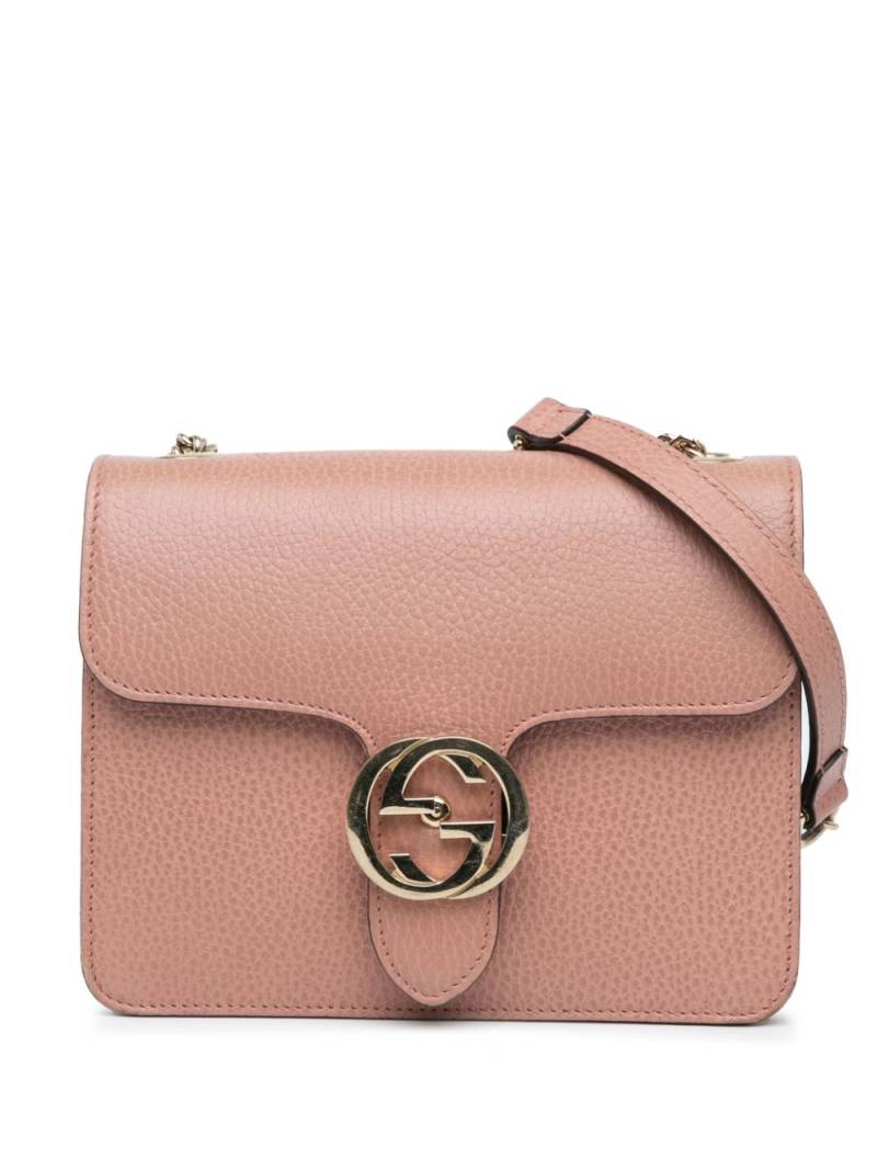 Gucci Pre-Owned 2000-2015 Small Dollar Calfskin Interlocking G crossbody bag - Pink von Gucci Pre-Owned