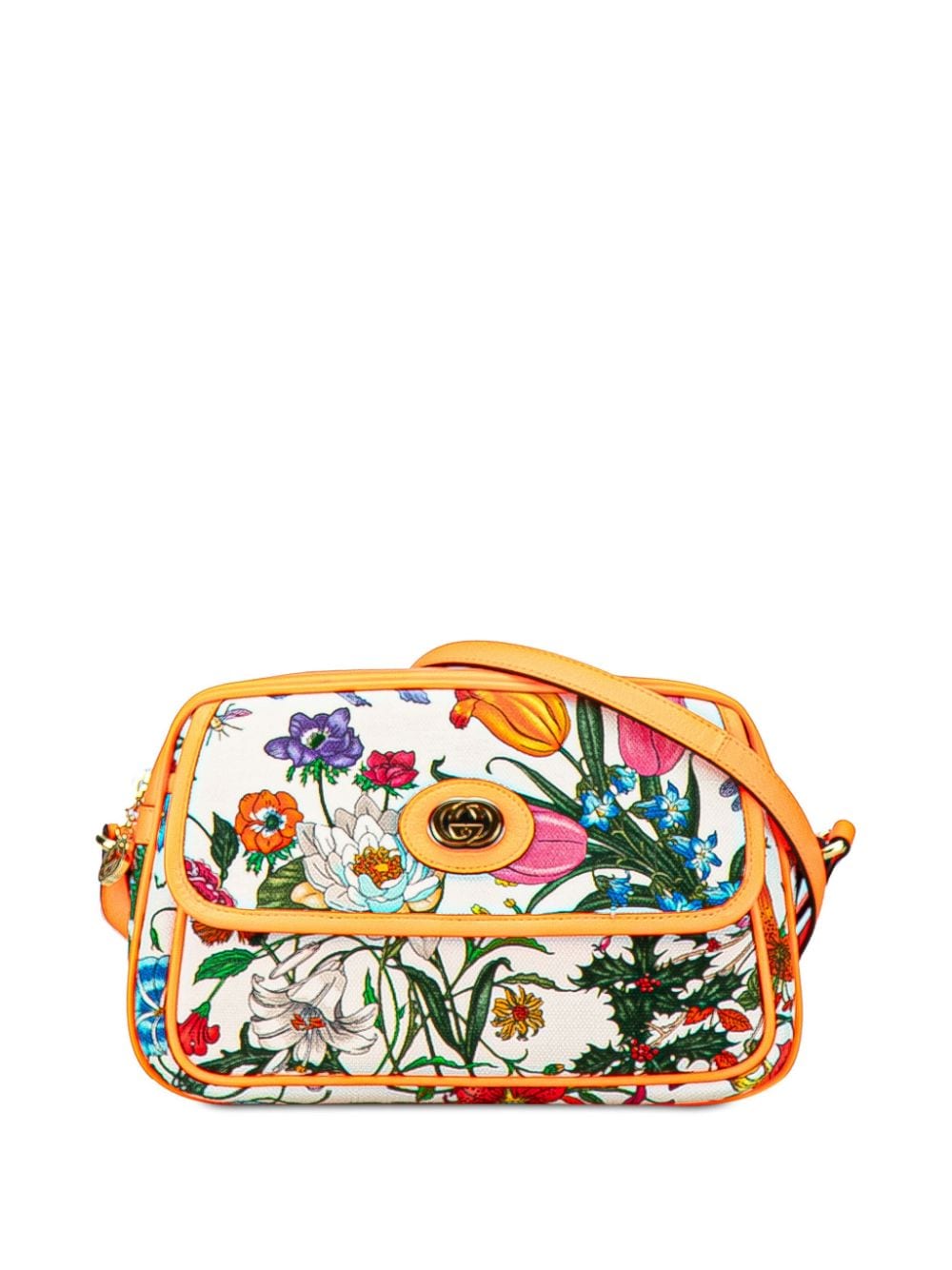 Gucci Pre-Owned 2000-2015 Small Flora crossbody bag - Orange von Gucci Pre-Owned