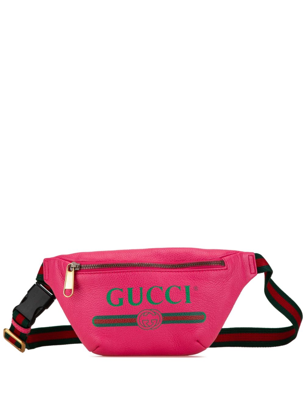 Gucci Pre-Owned 2000-2015 Small Leather Logo belt bag - Pink von Gucci Pre-Owned