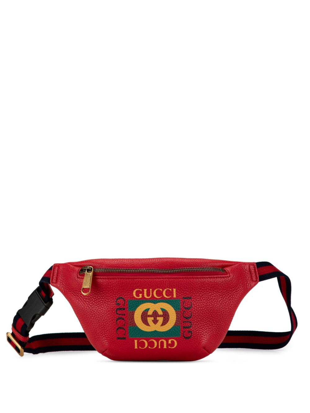 Gucci Pre-Owned 2000-2015 Small Leather Logo belt bag - Red von Gucci Pre-Owned