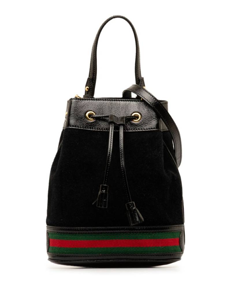 Gucci Pre-Owned 2000-2015 Small Suede Ophidia bucket bag - Black von Gucci Pre-Owned