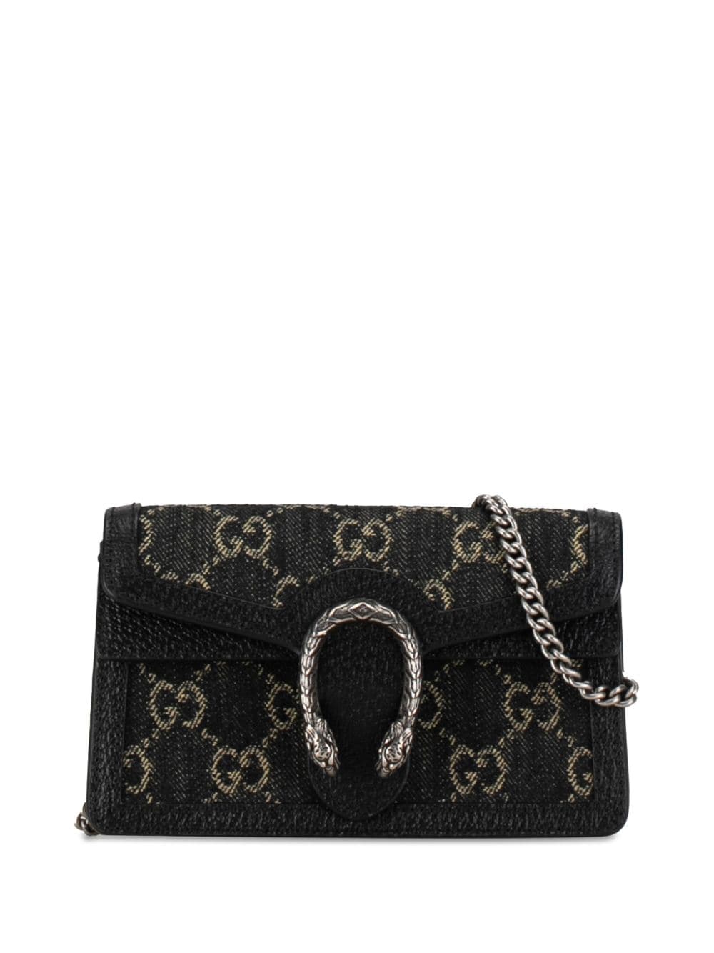 Gucci Pre-Owned 2000-2015 Super Mini GG Denim Dionysus crossbody bag - Black von Gucci Pre-Owned