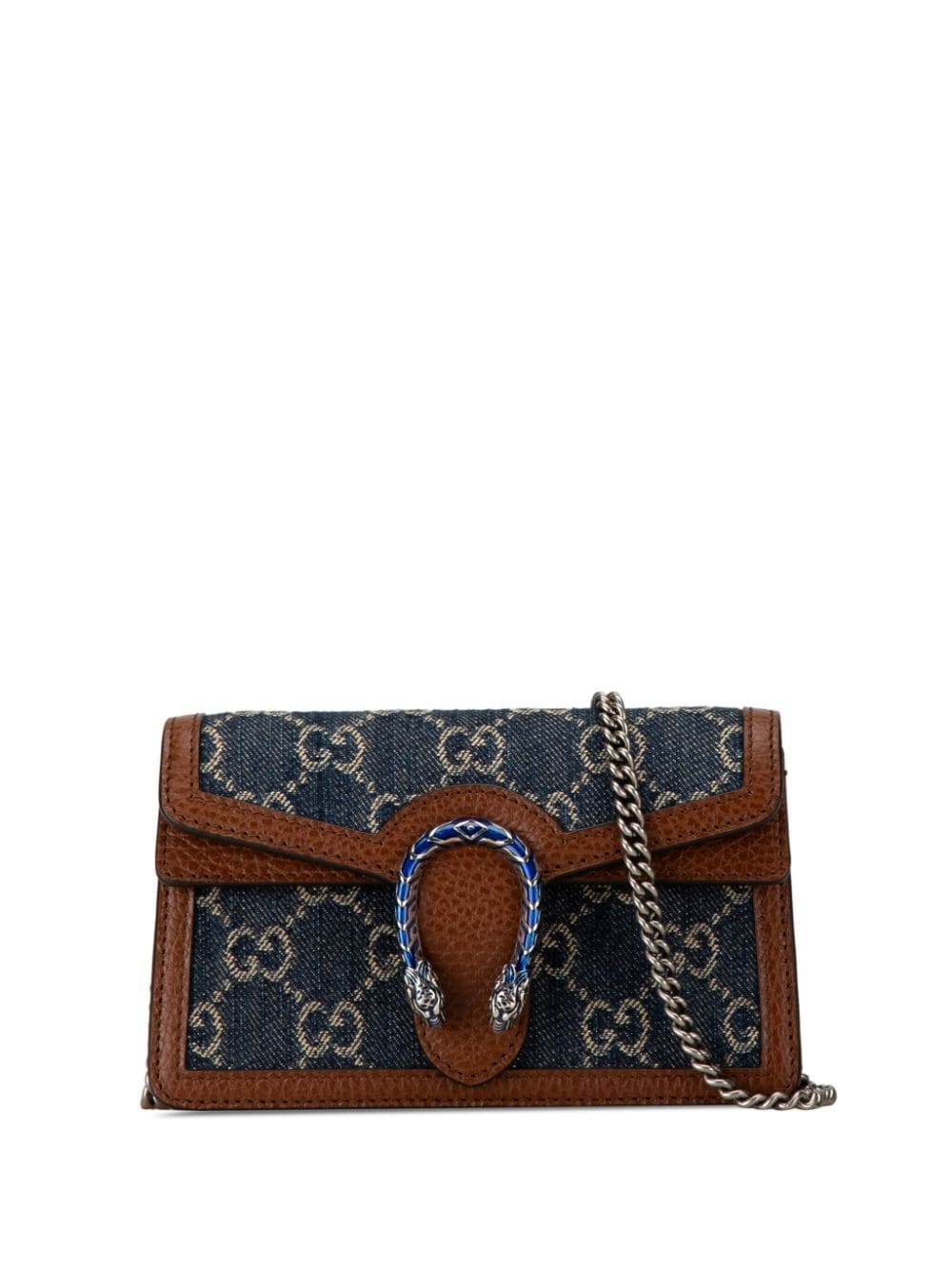 Gucci Pre-Owned 2000-2015 Super Mini GG Denim Dionysus crossbody bag - Blue von Gucci Pre-Owned