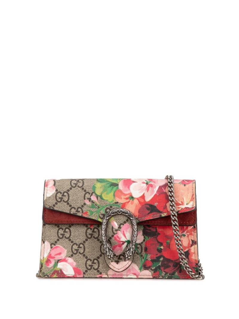 Gucci Pre-Owned 2000-2015 Super Mini GG Supreme Blooms Dionysus crossbody bag - Brown von Gucci Pre-Owned