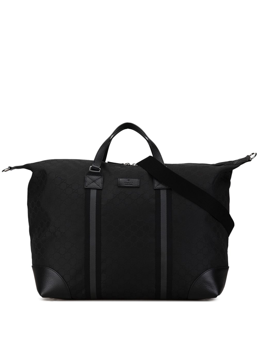 Gucci Pre-Owned 2000-2015 XL GG Nylon Web Duffle travel bag - Black von Gucci Pre-Owned