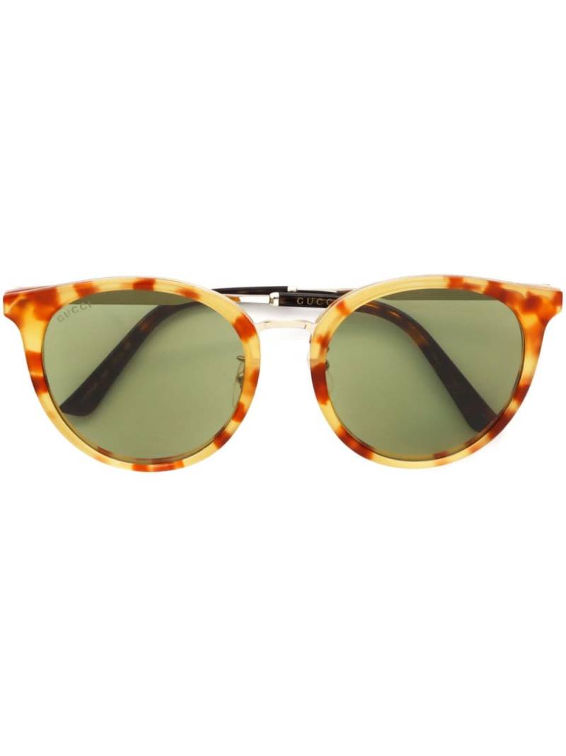 Gucci Pre-Owned 2000 tortoiseshell round-frame sunglasses - Brown von Gucci Pre-Owned