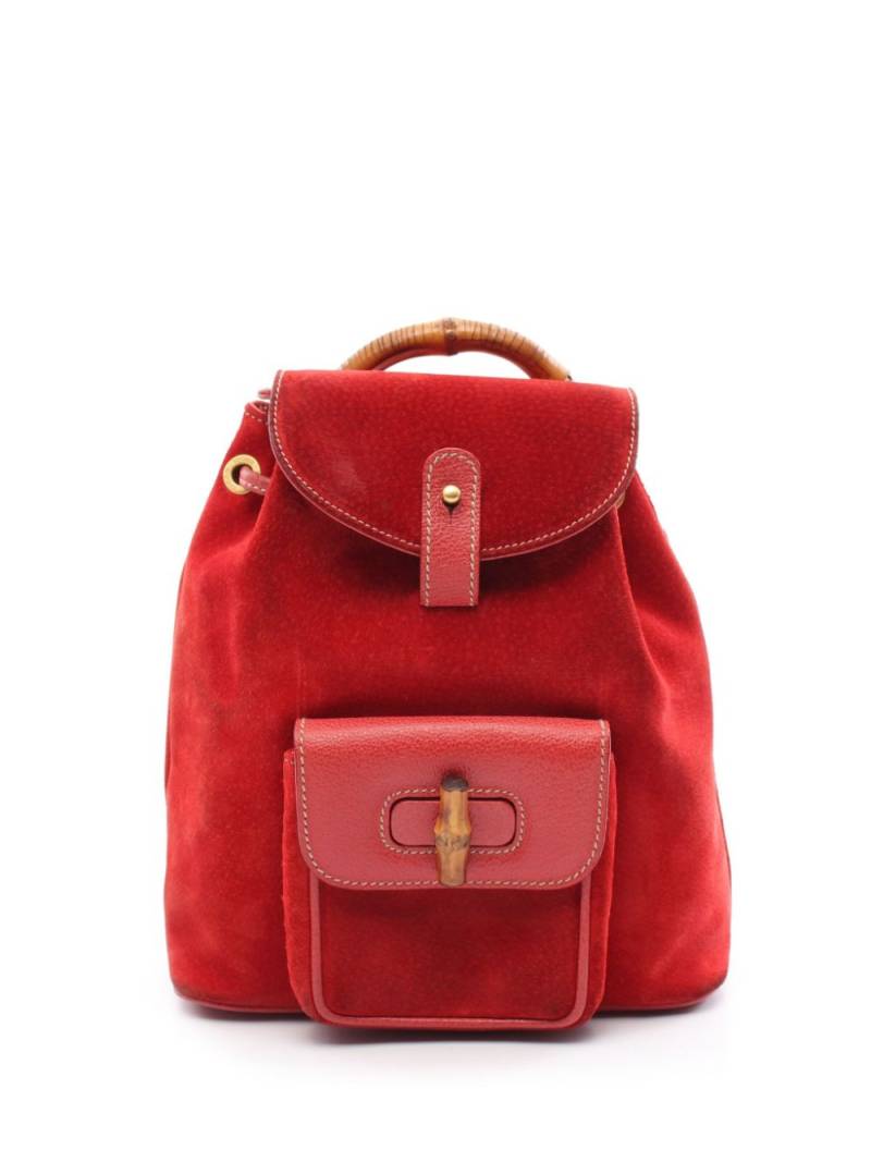 Gucci Pre-Owned 2000s Bamboo backpack - Red von Gucci Pre-Owned