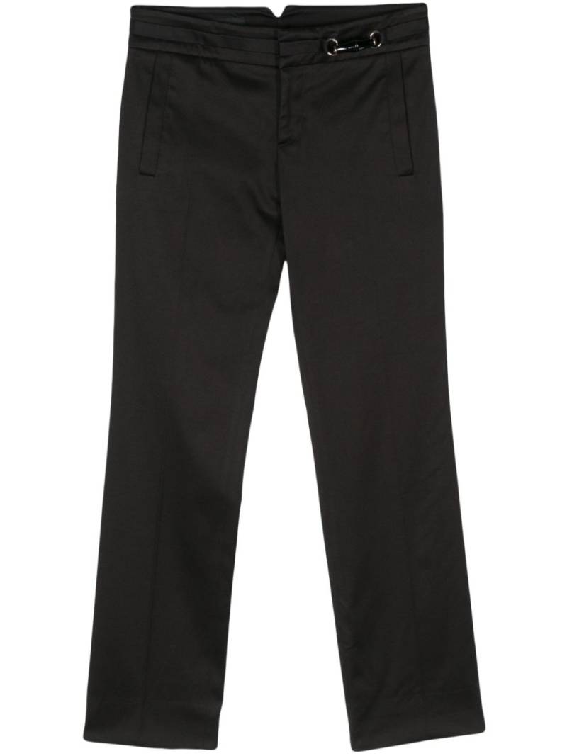 Gucci Pre-Owned 2000s Horsebit-detail trousers - Black von Gucci Pre-Owned