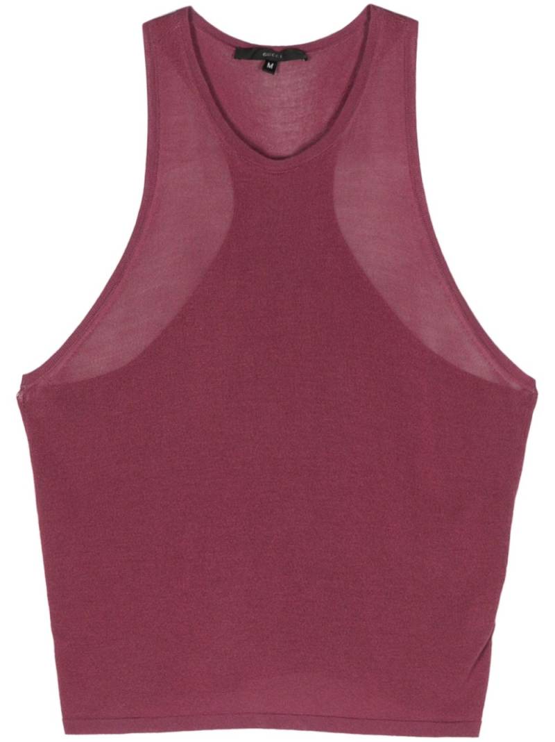 Gucci Pre-Owned 2000s fine-knit tank top - Pink von Gucci Pre-Owned