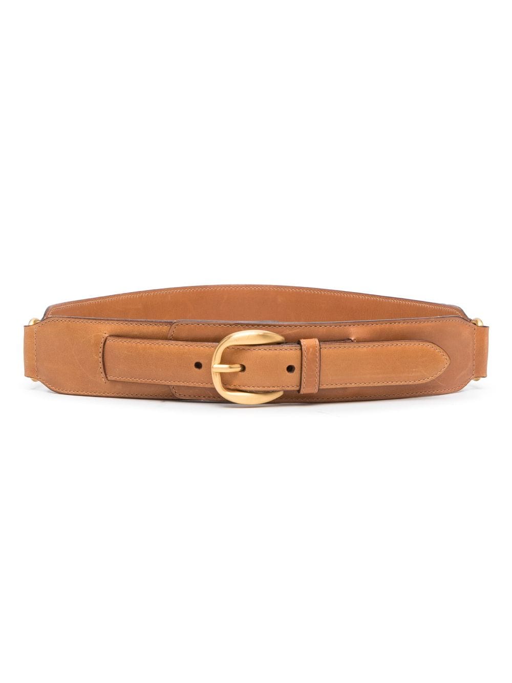 Gucci Pre-Owned 2000s leather buckle belt - Brown von Gucci Pre-Owned