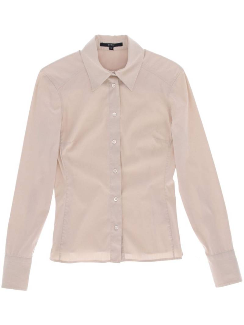 Gucci Pre-Owned 2000s poplin shirt - Neutrals von Gucci Pre-Owned