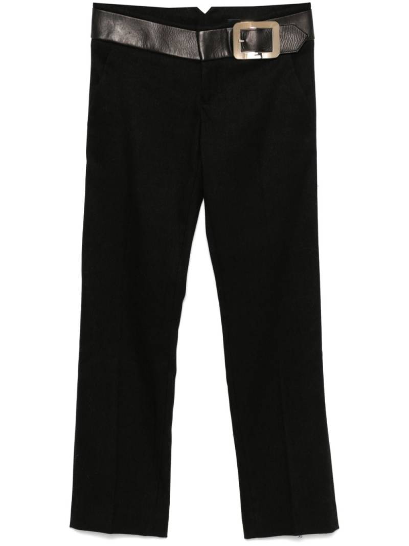 Gucci Pre-Owned 2000s slim-cut trousers - Black von Gucci Pre-Owned