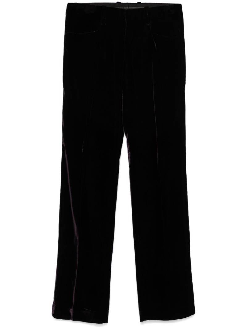 Gucci Pre-Owned 2000s velvet trousers - Purple von Gucci Pre-Owned