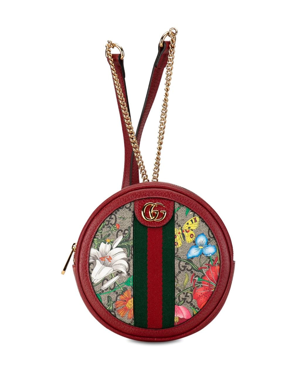 Gucci Pre-Owned 2010-2015 GG Supreme Flora Ophidia backpack - Red von Gucci Pre-Owned