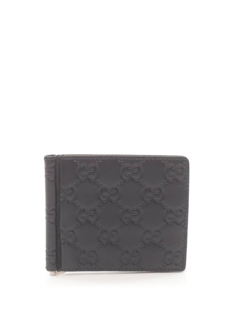 Gucci Pre-Owned 2010s micro Guccissima bi-fold wallet - Black von Gucci Pre-Owned