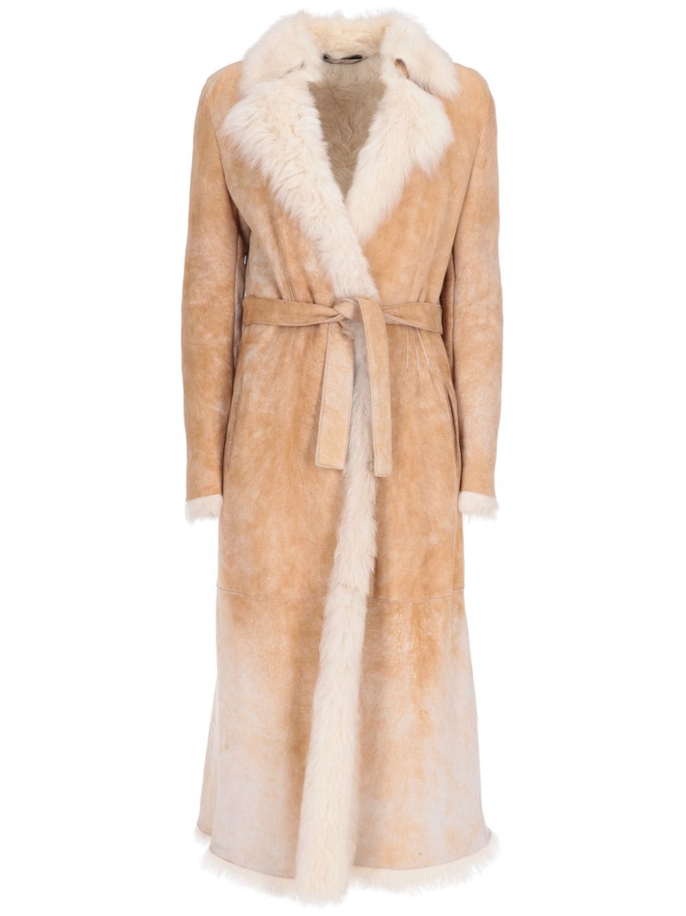 Gucci Pre-Owned 2010s shearling coat - Neutrals von Gucci Pre-Owned