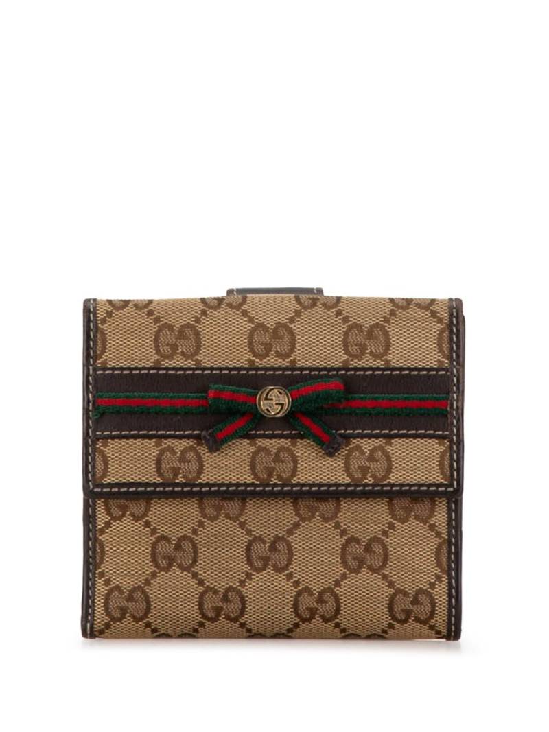 Gucci Pre-Owned 2015 GG Canvas Princy Compact Wallet small wallets - Brown von Gucci Pre-Owned