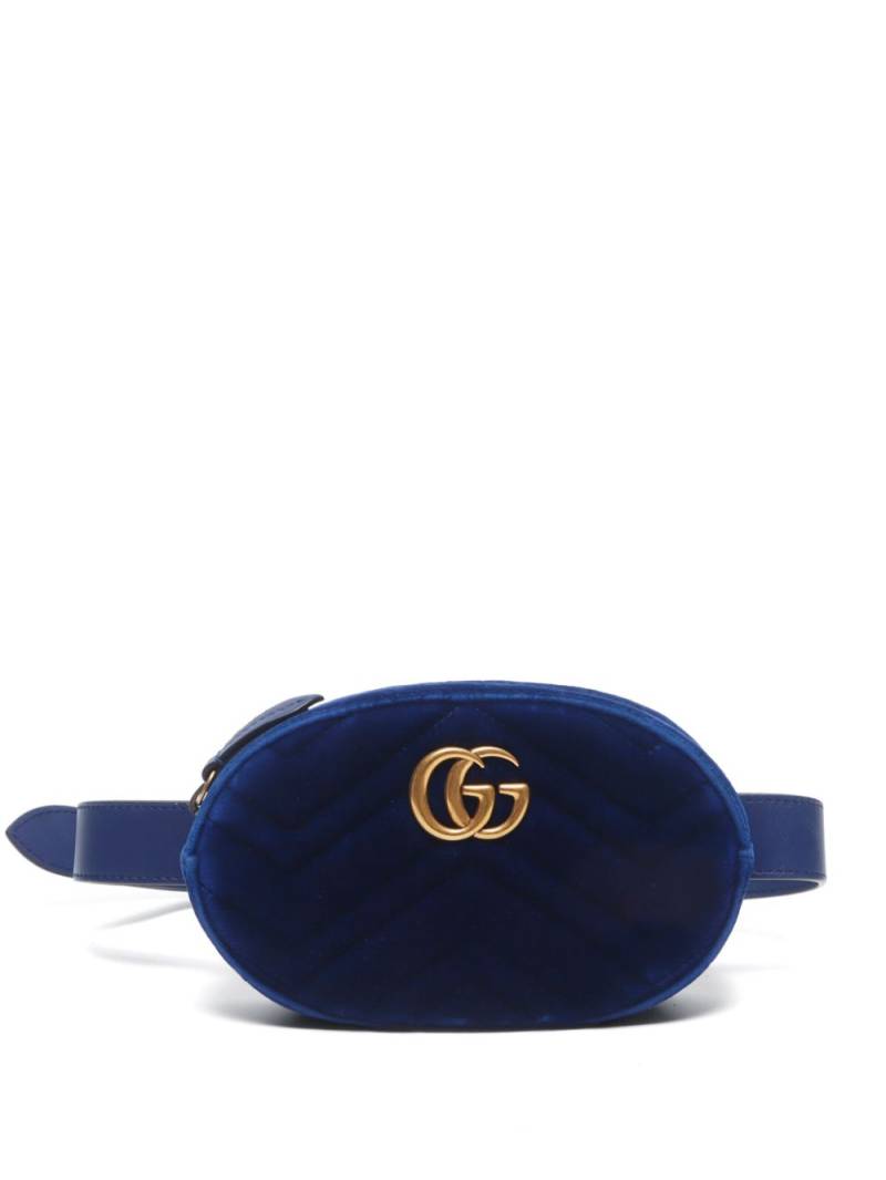 Gucci Pre-Owned 2016-2020s GG Marmont belt bag - Blue von Gucci Pre-Owned