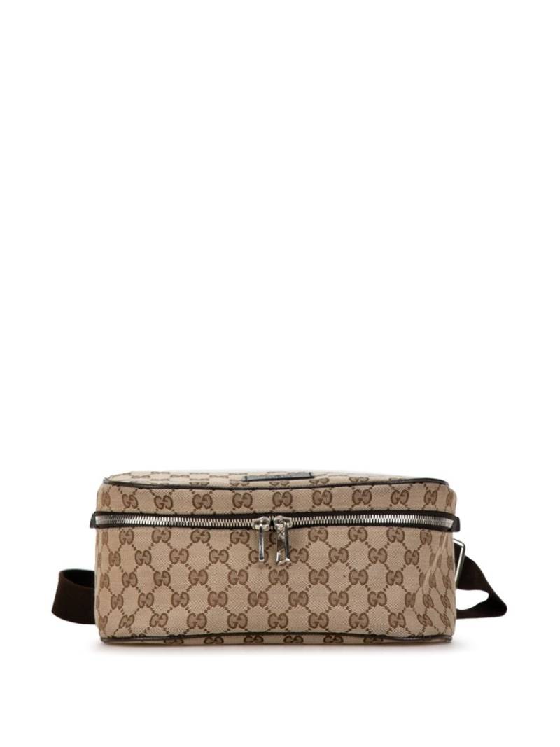 Gucci Pre-Owned 2016-2023 GG Canvas Waist Pouch belt bag - Brown von Gucci Pre-Owned